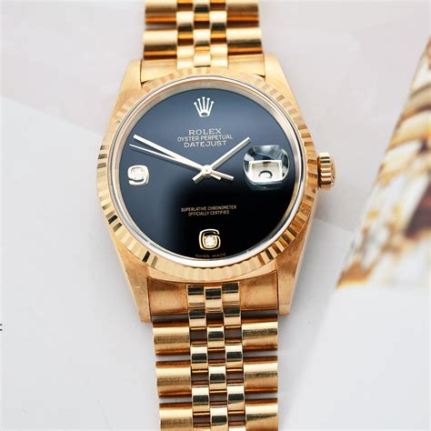 rolex datejust onyx dial con ghiera|rolex datejust 16238.